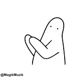 🔝 Hoạt hình, Nhân vật, Dễ thương, Trắng, Cầu nguyện, Van xin telegram sticker