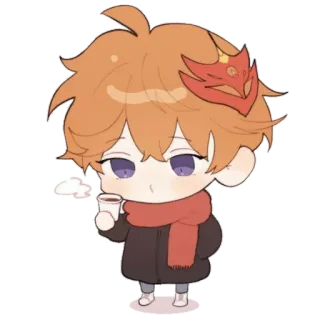 😗 Tartaglia Genshin Impact Anime, Chibi, Genshin Impact, Tartaglia, Personnage, Fanart whatsapp sticker