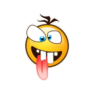 😅 emoji, cartoon, funny, face, expression telegram sticker