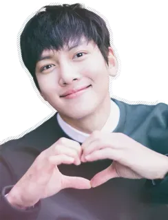 ❤️ coração, amor, coreano, ator, asiático, gesto whatsapp sticker