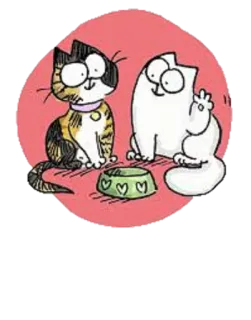 😍 cat, cartoon, animal, pet, cute whatsapp sticker