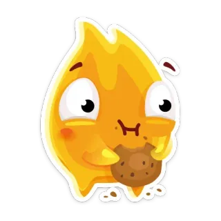 🍪 kue kering, kartun, karakter, makanan, imut, manis whatsapp sticker