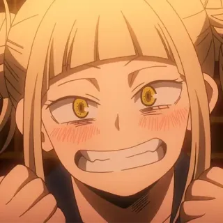 🎭 Himiko Toga My Hero Academia Аниме, Манга, Моя геройская академия, Химико Тога, Персонаж whatsapp sticker