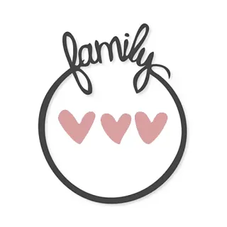 👨 family famiglia, cuori, amore, decorazione, adesivo, carino whatsapp sticker