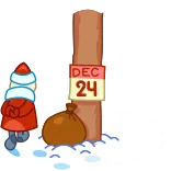 ⏳ DEC
24 desember, natal, kalender, salju whatsapp sticker