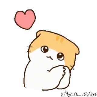 🥰 gato, lindo, corazón, amor, adorable, gatito, animal telegram sticker