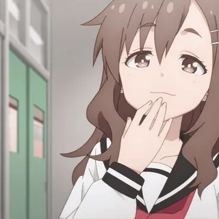 👋 アニメの女の子, 制服, 可愛い, 漫画, キャラクター telegram sticker