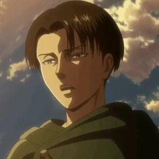 ☕ Levi Ackerman Attack on Titan Anime, Personaje, Manga, Levi, Ataque a los Titanes, AOT telegram sticker