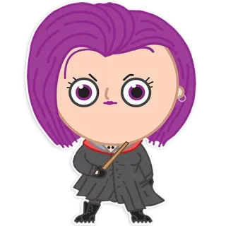 👩 Nymphadora Tonks Harry Potter Nymphadora Tonks, Harry Potter, witch, wizard, magic, character telegram sticker