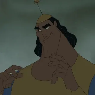 🍂 Kronk The Emperor's New Groove Disney, dibujos animados, Kronk, personaje, animado, El Emperador y sus Locuras telegram sticker