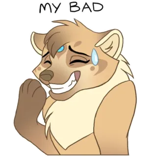 😅 MY BAD telegram sticker