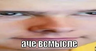 🗿 аче всмысле Mème, Visage, Russe, Confus whatsapp sticker