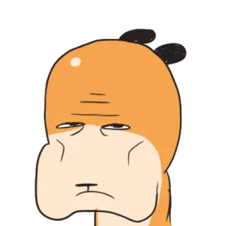 😓 sticker, vịt, hài hước, hoạt hình, meme, minh họa telegram sticker