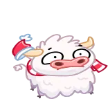 Santa Moo whatsapp stickers