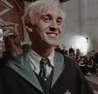 🪐 Draco Malfoy Harry Potter Draco Malfoy, Harry Potter, Tom Felton, Sonserina, mago, magia telegram sticker