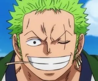 💚 Zoro One Piece Anime, Manga, Pirat, Schwertkämpfer, Roronoa Zoro, One Piece telegram sticker