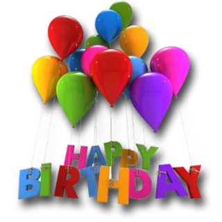 🎈 HAPPY BIRTHDAY день рождения, шары, праздник, поздравление telegram sticker