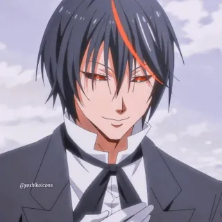 🥀 Anime, Personaje, Esmoquin, Formal, Manga, Elegante whatsapp sticker