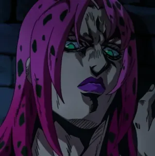 🐸 Diavolo JoJo's Bizarre Adventure Anime, Bösewicht, Bedrohlich, Jojo, Diavolo telegram sticker
