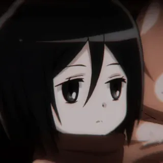 🀄 Mikasa Ackerman Attack on Titan Anime, Personnage, Mikasa, Ackerman, L'Attaque des Titans, Fille telegram sticker