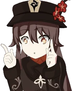 👈 Hu Tao Genshin Impact Anime, Genshin Impact, Hu Tao, Personage, Schattig, Videogame telegram sticker
