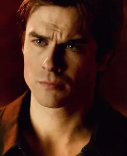 💉 Damon Salvatore The Vampire Diaries 吸血鬼, 电视剧, 超自然, 剧情, 伊恩·萨默海尔德 telegram sticker