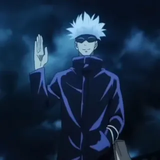 🛑 Gojo Satoru Jujutsu Kaisen Аниме, Годжо Сатору, Магическая битва, Персонаж, Манга whatsapp sticker