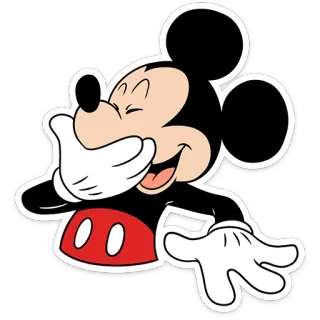 😃 Mickey Mouse Mickey Mouse, cartoon, character, Disney, mouse telegram sticker