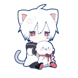 😙 cat, anime, cute, chibi, kawaii telegram sticker