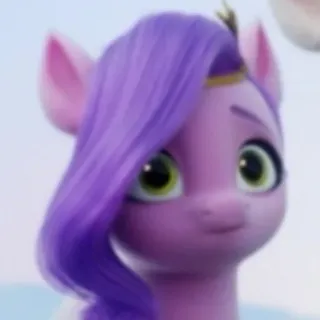 😐 Pipp Petals My Little Pony: A New Generation ポニー, ピッペタルス, マイリトルポニー, カートゥーン, 紫色のポニー, ユニコーン telegram sticker