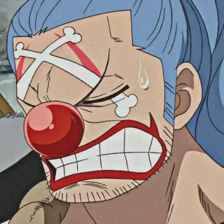 🤡 Buggy One Piece アニメ, ワンピース, バギー, ピエロ, 海賊 telegram sticker
