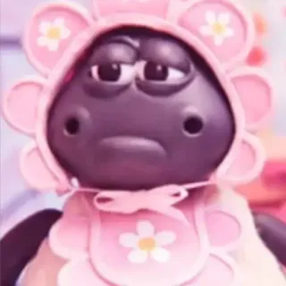🐑 dessin animé, mouton, bébé, Shaun le mouton, animé telegram sticker