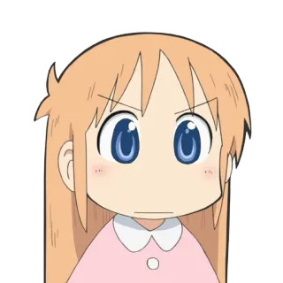 🤔 Anime, Chica, Dibujo animado, Personaje, Lindo whatsapp sticker