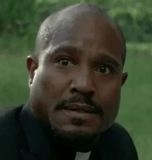 😱 Gabriel Stokes The Walking Dead ksiądz, TWD, Walking Dead, religia, poważny telegram sticker