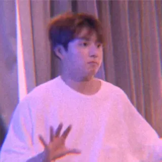 😰 man, person, expression, gesture, pink whatsapp sticker