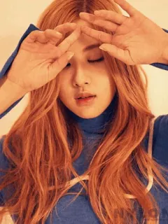 🕊 Rose K-pop, Zanger, Idool, Portret, Muziek, Roos, Blackpink whatsapp sticker