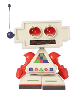 😐 robot, toy, retro, vintage, android, machine telegram sticker