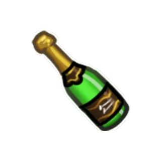 🍸 champán, botella, celebración, bebida, alcohol telegram sticker