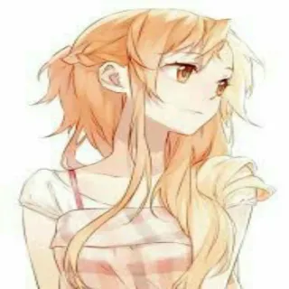 😌 Asuna Yuuki Sword Art Online Anime, Cartone animato, Personaggio, Ragazza, Asuna Yuuki, Sword Art Online telegram sticker