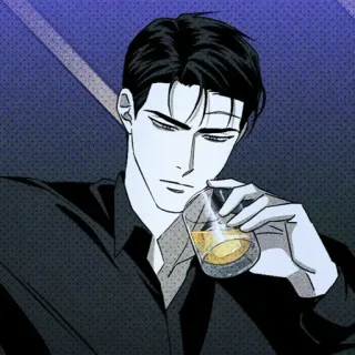 💚 hombre, bebiendo, alcohol, retrato, guapo telegram sticker