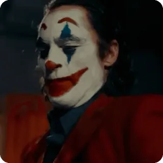 🌟 Joker Joker, film, karakter, badut, penjahat, DC Comics telegram sticker