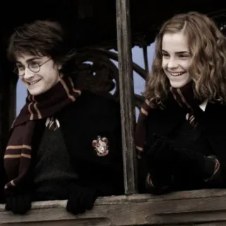 💋 Harry Potter Гарри Поттер, Гермиона Грейнджер, Волшебник, Магия, Школа, Друзья telegram sticker