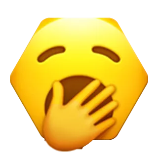 🥱 emoji, yawn, sleepy, tired, face, expression telegram sticker