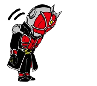 😞 Kamen Rider, Cartoon, Superheld, Helm, Anime telegram sticker