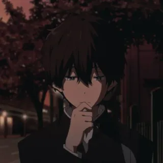oreki houtarou ; @diarygeo telegram stickers