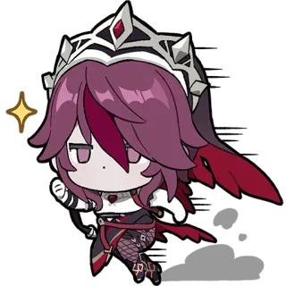 🏃‍♀️ Rosaria Genshin Impact Anime, Video game, Genshin Impact, Rosaria, Personagem, Adesivo telegram sticker