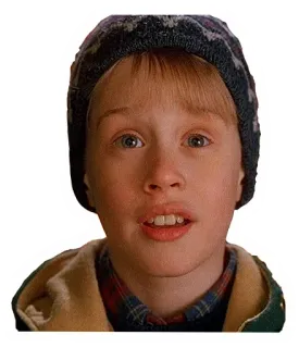 🤨 Kevin McCallister Home Alone Kevin McCallister, Esqueceram de Mim, Natal, Macaulay Culkin whatsapp sticker