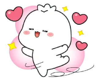 🥰 Cartoon, Niedlich, Herz, Liebe, Glücklich, Figur telegram sticker