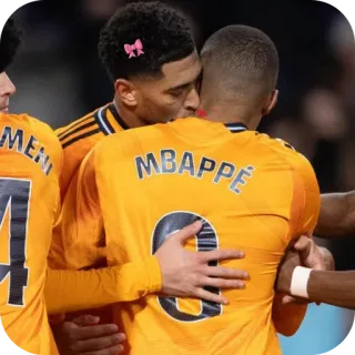 💋 Kylian Mbappe and Jude Bellingham Real Madrid C.F. MBAPPE telegram sticker