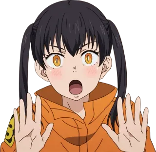 😳 Maki Oze Fire Force 애니메이션, 캐릭터, 불꽃 소방대, 마키 오제 telegram sticker